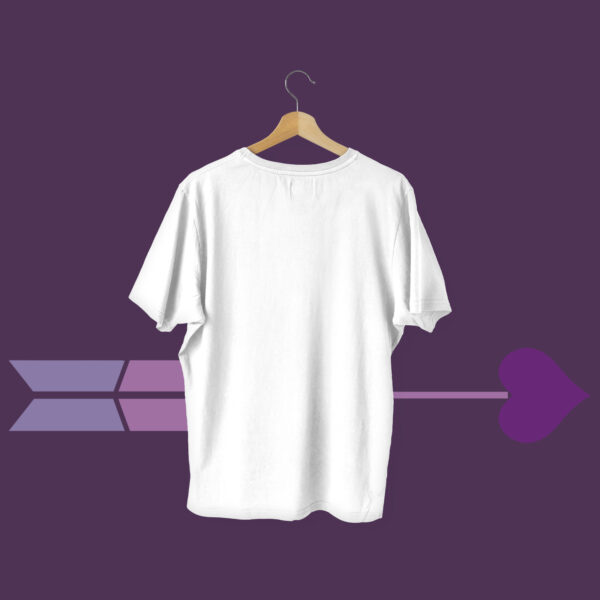 BTS Arrow Regular T-shirt White Back- Dede Yaar