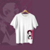 Tanjiro Kamado (Demon Slayer) Character Regular T-shirt White Front - Dede Yaar