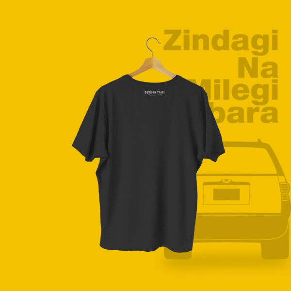 Zindagi Na Milegi Dobara T-shirt Black Back – Dede Yaar