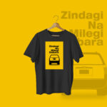 Zindagi Na Milegi Dobara T-shirt Black Front – Dede Yaar