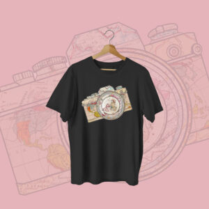 World on Camera T-shirt Black Front – Dede Yaar