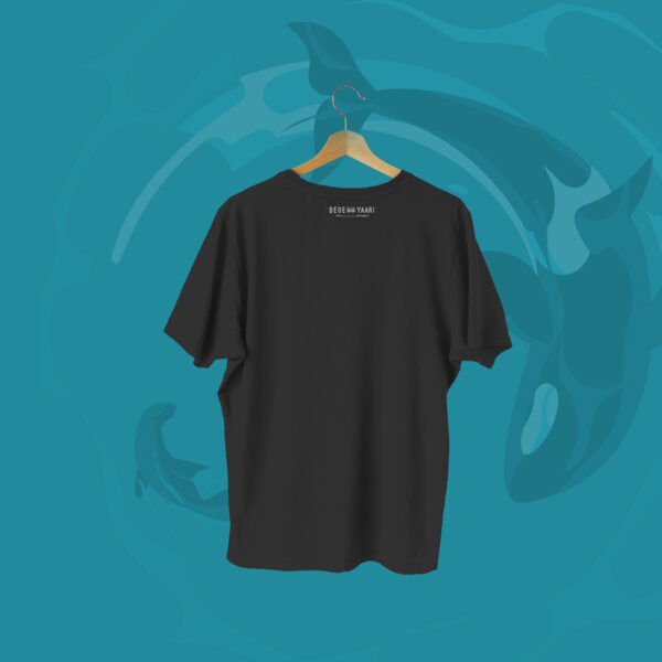 Shark in Ocean T-shirt Black Back – Dede Yaar