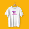 Happy Holi Oooeeee T-shirt White – Dede Yaar