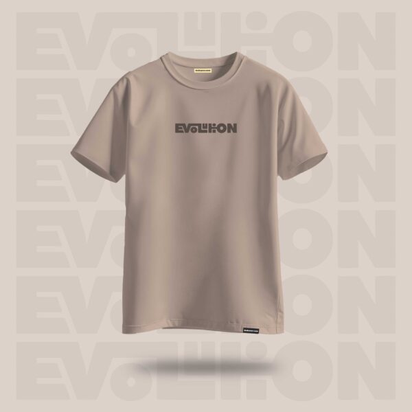 Evolution Oversized Graphic Tshirt Beige - DedeYaar