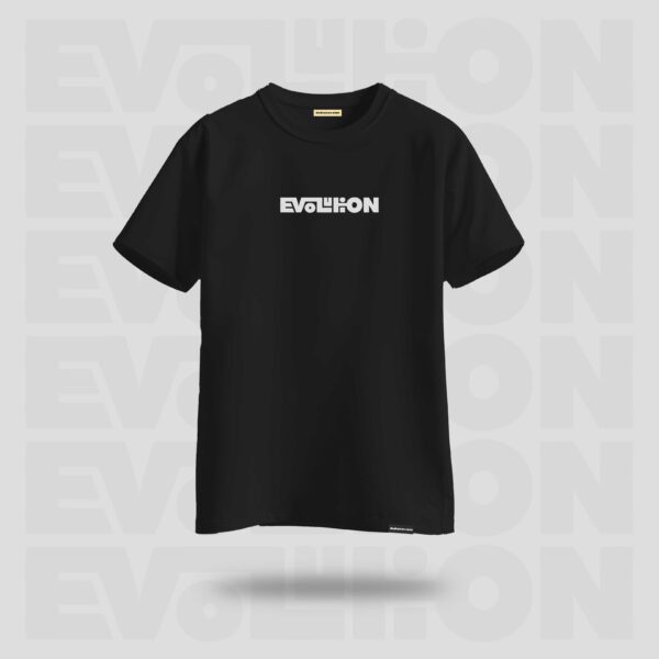 Evolution Oversized Graphic Tshirt Black - DedeYaar