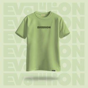 Evolution Oversized Graphic Tshirt Pistachio Green - DedeYaar