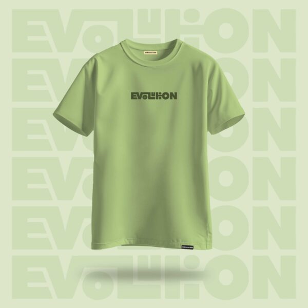 Evolution Oversized Graphic Tshirt Pistachio Green - DedeYaar