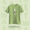 Wait Oversized Graphic Tshirt Pistachio Green - DedeYaar