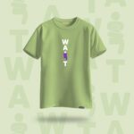 Wait Oversized Graphic Tshirt Pistachio Green - DedeYaar