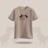 You Are Offline Try Talking to People Oversized Graphic Tshirt Beige - DedeYaar