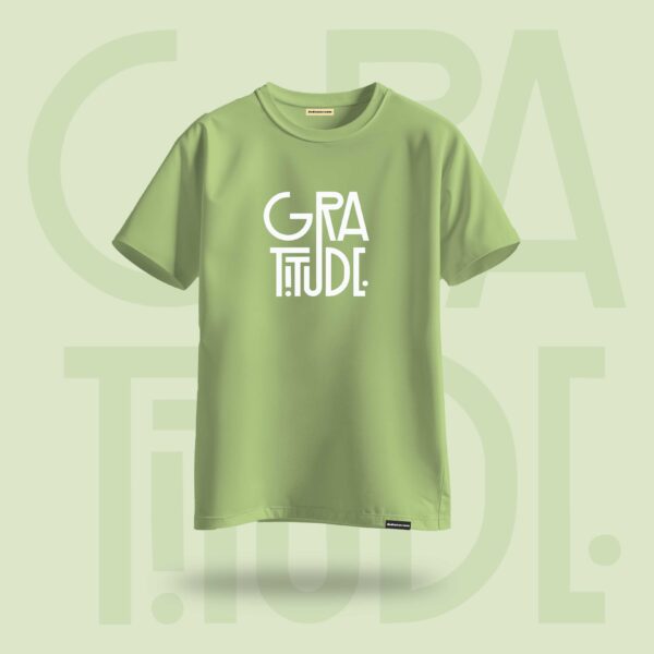 Gratitude Oversized Graphic Tshirt Pistachio Green - DedeYaar