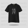 Mistakes Oversized Graphic Tshirt Black - DedeYaar