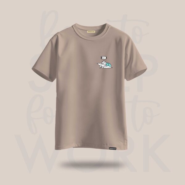 Born to Sleep Graphic Tshirt Beige - DedeYaar