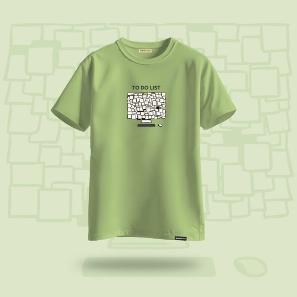 To-do List Graphic Tshirt Pistachio Green - DedeYaar
